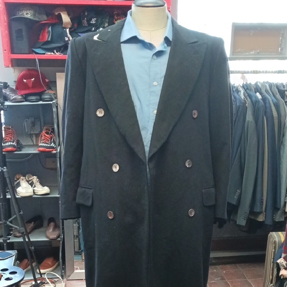 Canali Other - Canali Black Double-Breasted Trench Coat